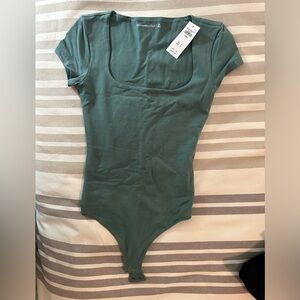 Abercrombie & Fitch green bodysuit. Size XS. NWT